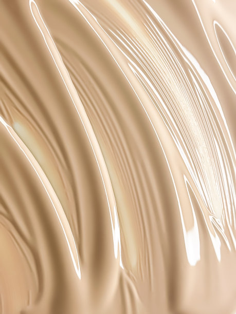 有光泽的彩妆质感，米色液体粉底或遮瑕膏作为美妆产品背景，护肤化妆品和奢侈彩妆品牌设计图片下载