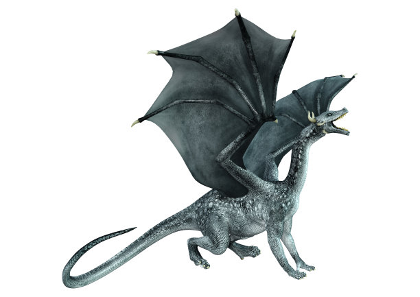 3D渲染童话中的白龙图片下载