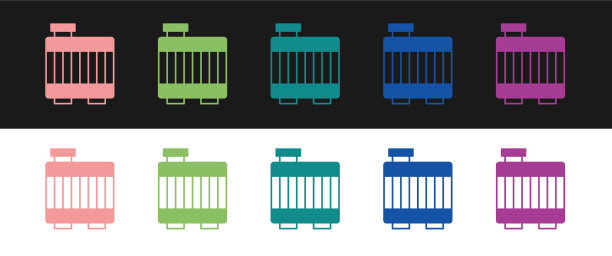 设置汽车散热器冷却系统图标隔离上图片下载
