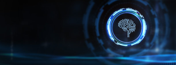 人工智能(AI)、机器学习和现代计算机技术的概念。商业、技术、互联网和网络概念。三维演示图片下载