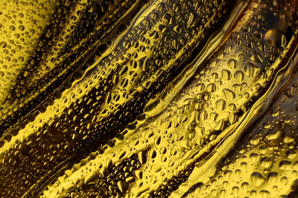 油瓶上的抽象液滴。图片下载