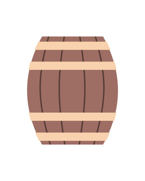 有酒精容器的木制酒桶图片下载