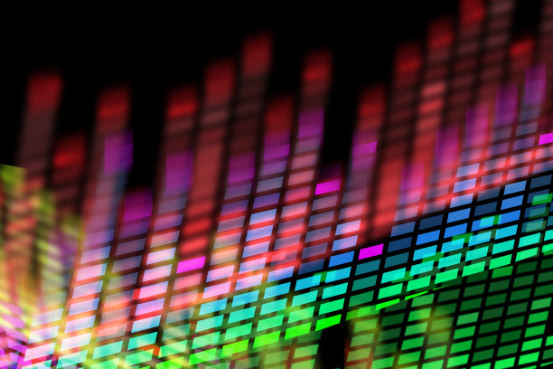 电子音频黑屏音响音乐均衡器图片下载