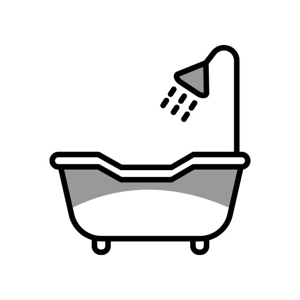 浴缸图标的图形图片下载