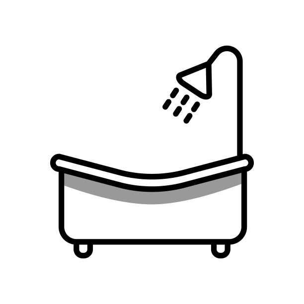 浴缸图标的图形图片下载