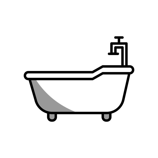 浴缸图标的图形图片下载