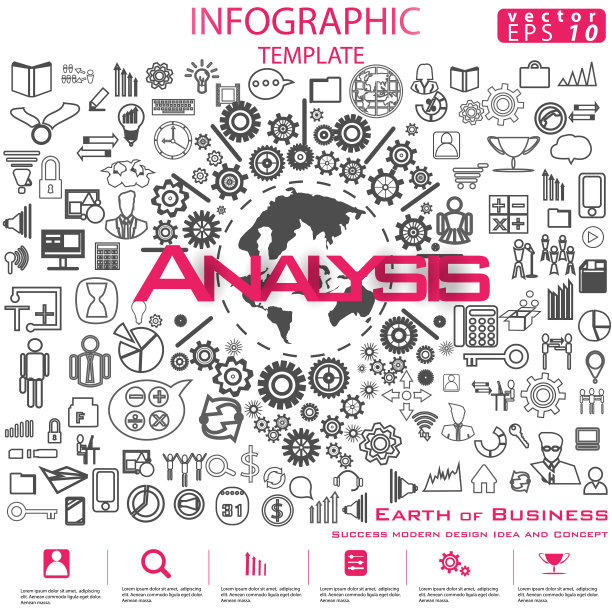 插画商业。设计现代理念和概念思考创意。为头脑风暴，社交网络，成功，计划，思考，搜索，分析，沟通，未来的想法创新技术。图片下载