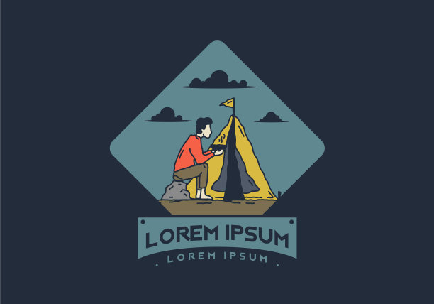 简单的独自露营图片下载