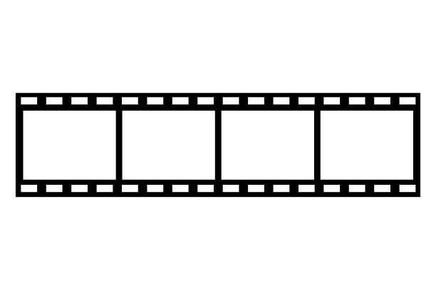 老电影录像带。边框架。矢量插图。股票的形象。图片下载