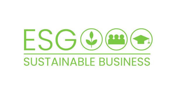 ESG可持续商业标志标志标志图标孤立在白色上。环境社会公司治理。可持续发展增长目标概念。绿色环保企业标签。图片下载