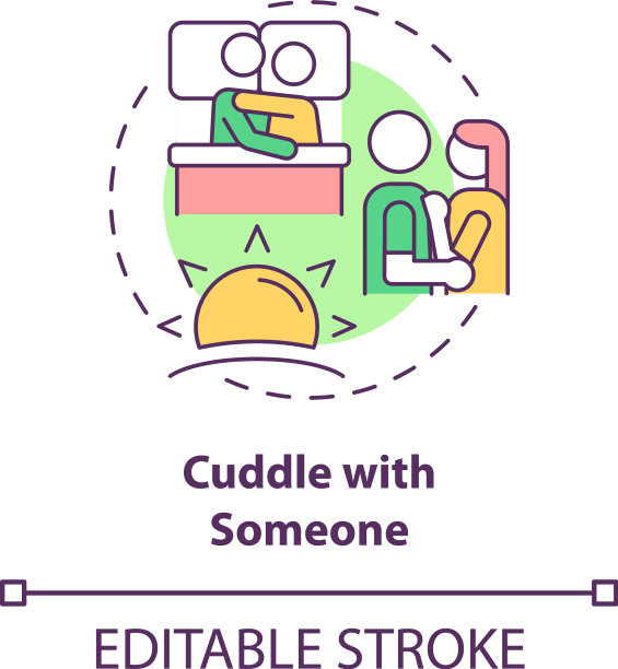 拥抱某人的概念图标图片下载