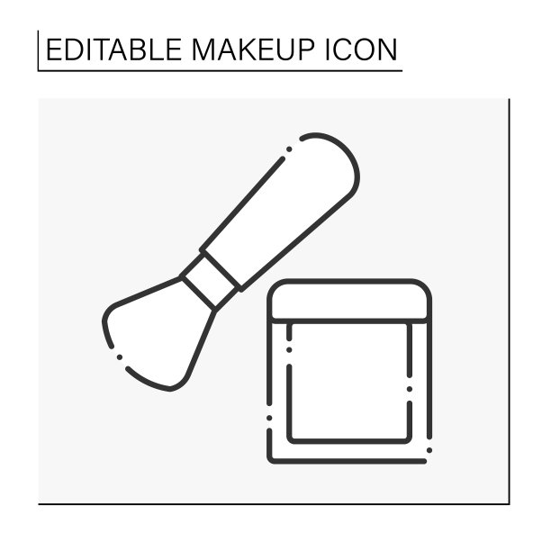 脸粉线图标图片下载