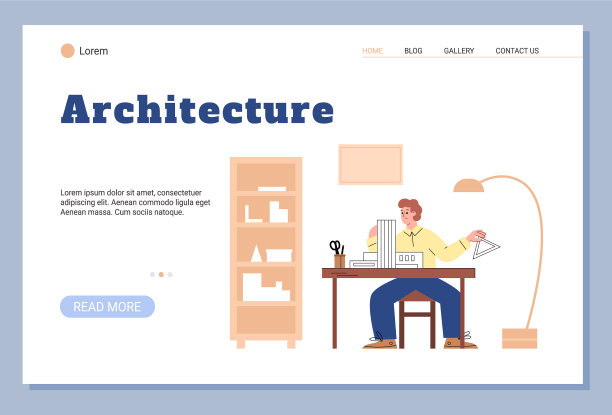 建筑机构网站横幅模型图片下载