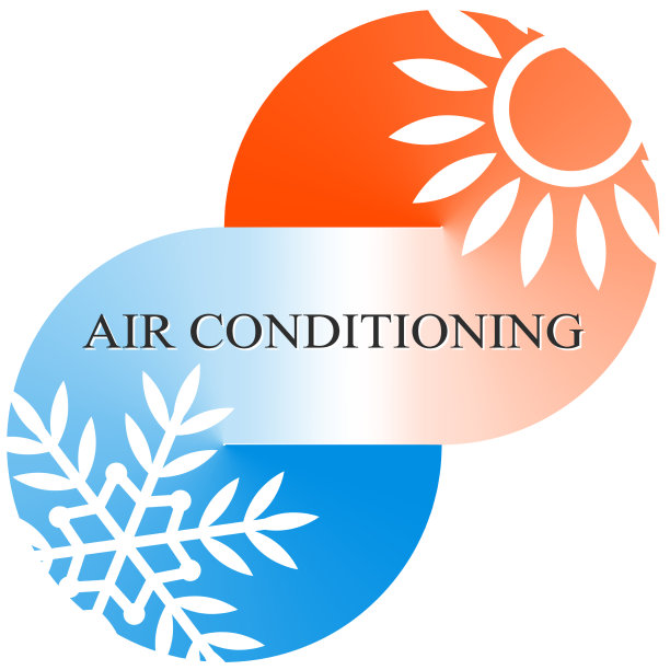 雪花和太阳的温度调节符号图片下载