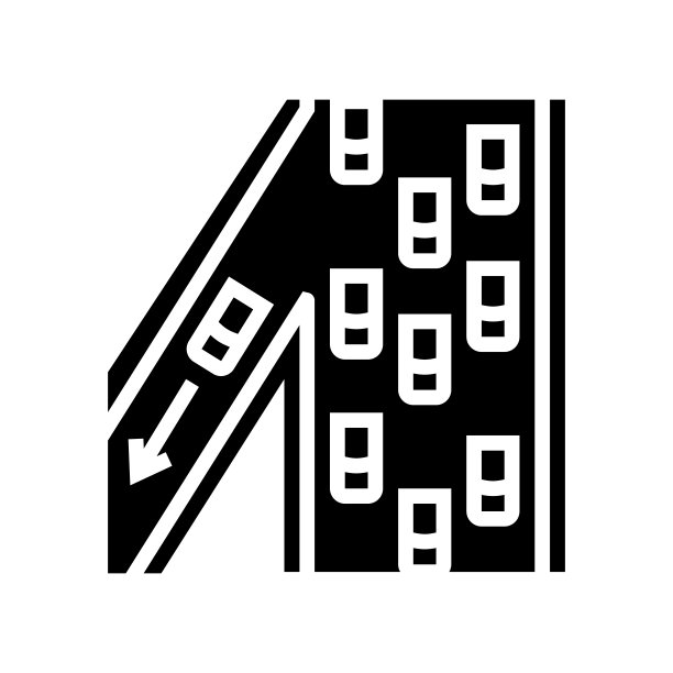 高速公路字形图标矢量插图图片下载