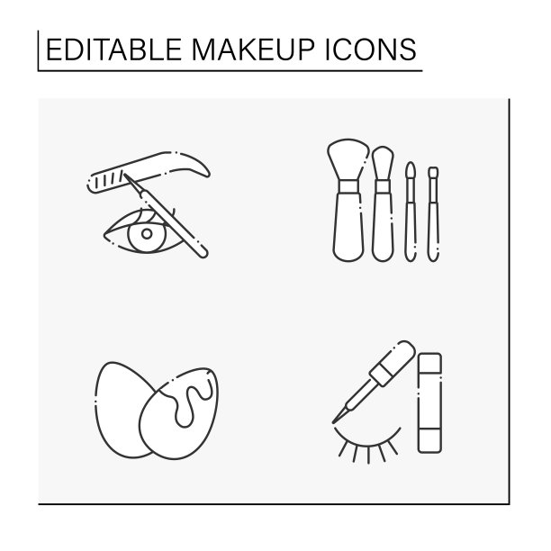 化妆线图标设置图片下载