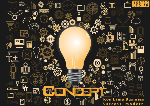 插画商业。设计现代理念和概念思考创意。为头脑风暴，社交网络，成功，计划，思考，搜索，分析，沟通，未来的想法创新技术。图片下载