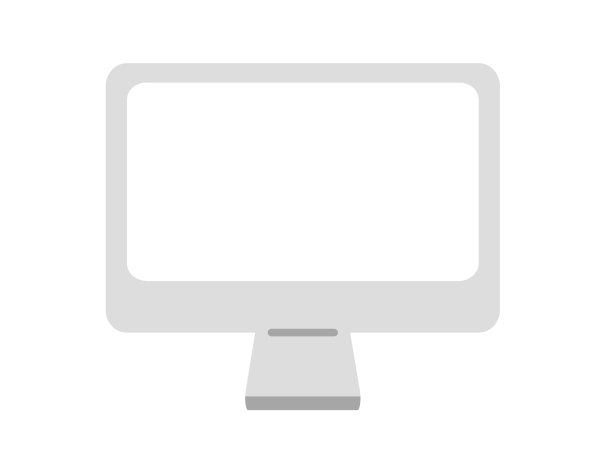 一个简单的桌面电脑矢量插图图片下载