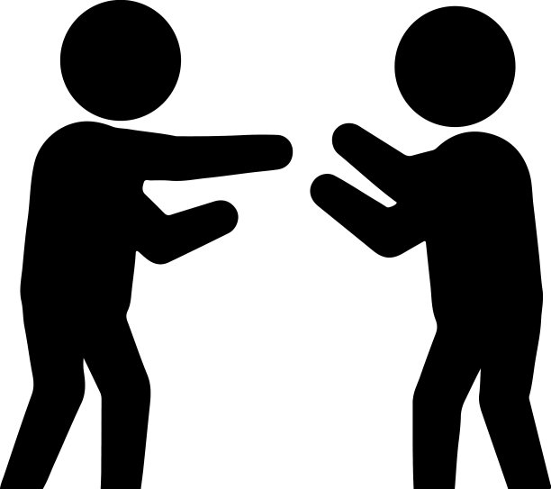 两个人斗嘴图标就白了图片下载