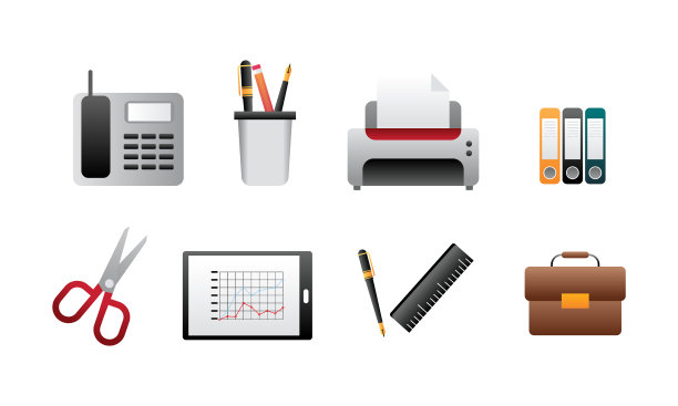 办公设备标志图标图片下载