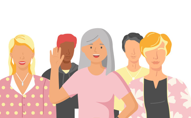 多民族的人站在一起图片下载