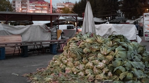 食物垃圾，巴扎的垃圾堆图片下载