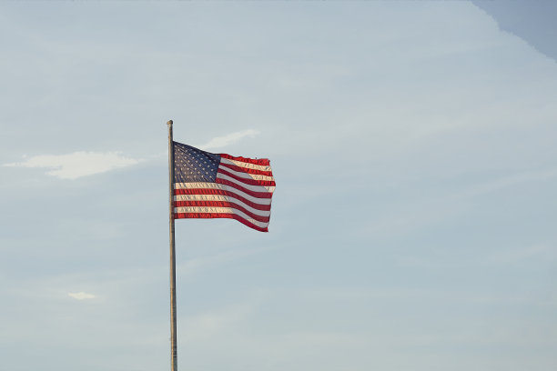 漫画风格的美国国旗图片下载