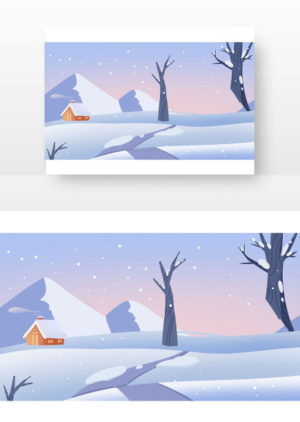 大雪冬天唯美雪景图片下载