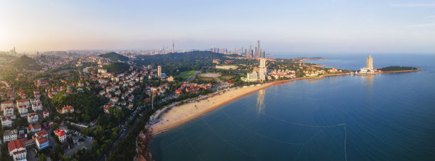 航拍青岛湾区风景图片下载