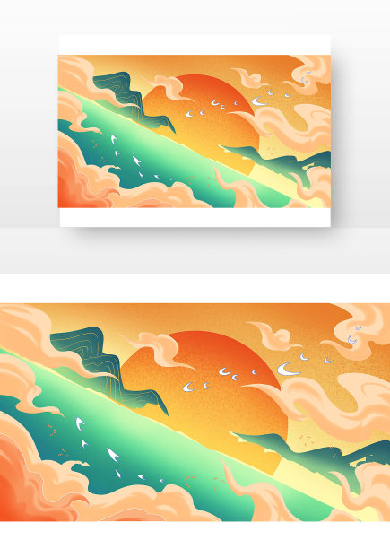 国朝倾斜海洋图片下载