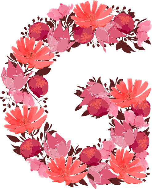 花卉刻字特征g植物学的图片下载