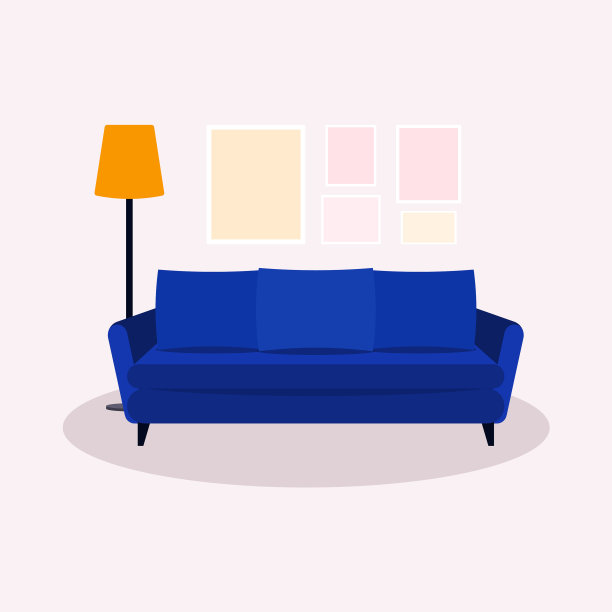 客厅家具采用平面设计图片下载