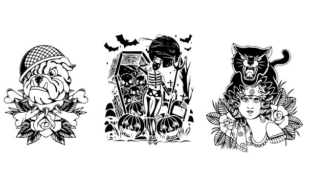 标志套头狗兵万圣节设计图片下载