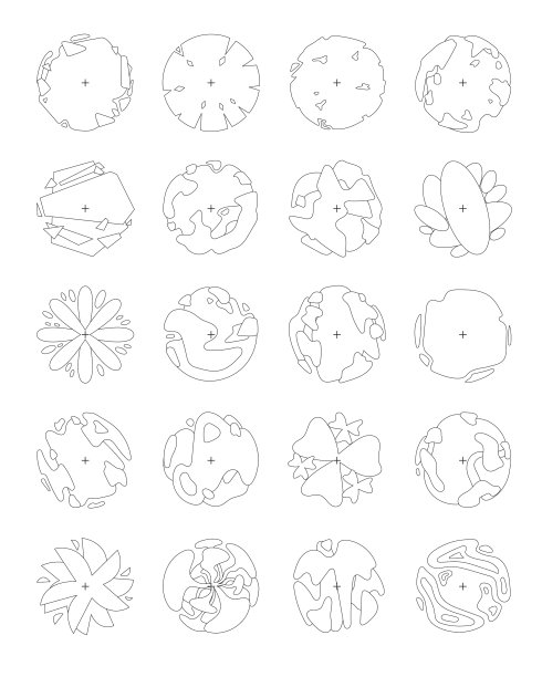 俯视图树集图片下载