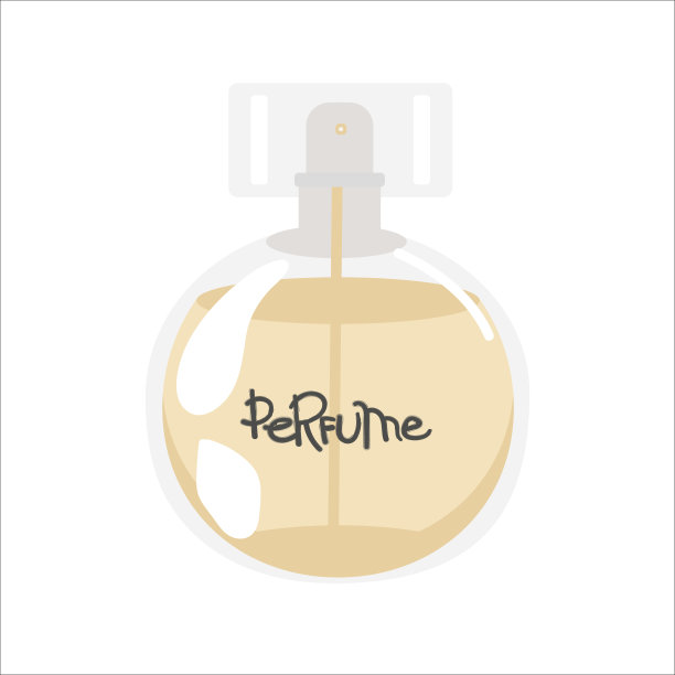 香水玻璃瓶。扁平古龙水透明包装，彩色香水与喷雾，化妆品模型。化妆品空白魅力包装收集向量孤立。矢量图图片下载