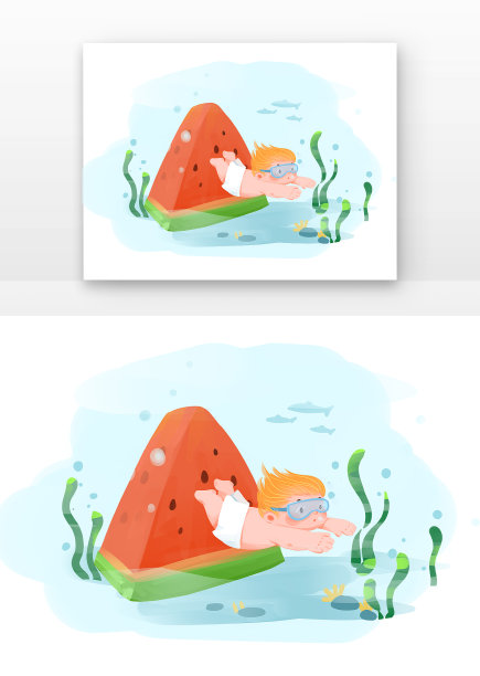 儿童潜泳图片下载