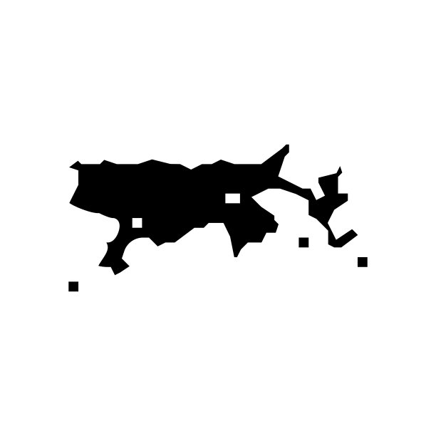 湖的喀喀湖字形图标矢量插图图片下载