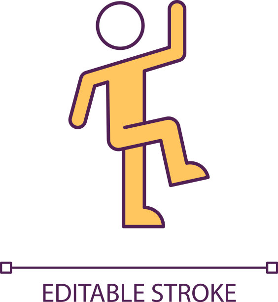 跳舞的人RGB彩色图标图片下载