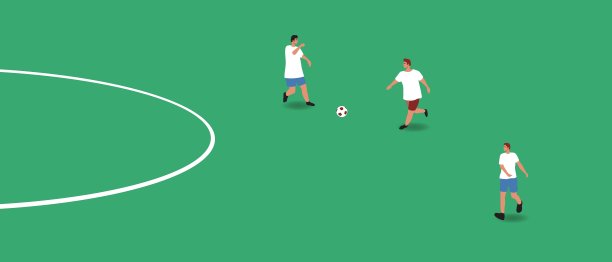 在草地上玩球的朋友们图片下载