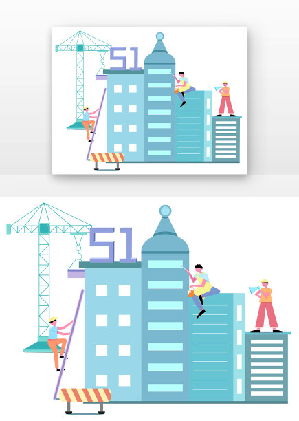51建筑工地里的工人图片下载