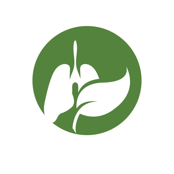 绿肺标志设计图片下载