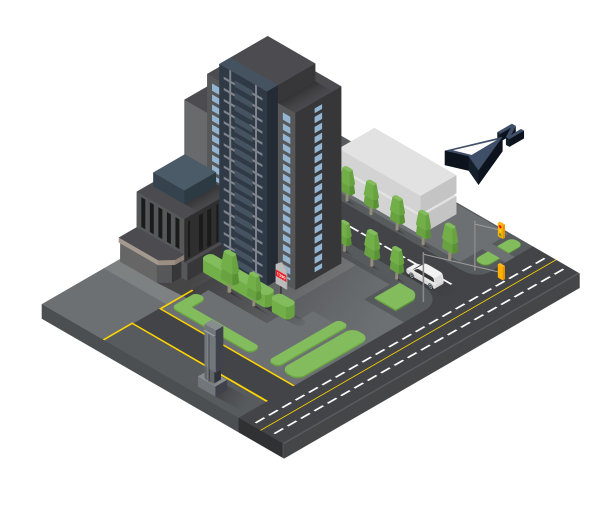 办公大楼地图说明图片下载