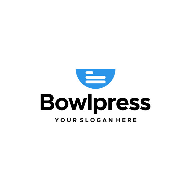 极简设计碗压马桶标志设计图片下载