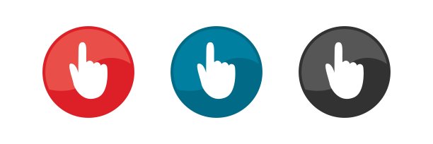 手的图标集。矢量插图。图片下载