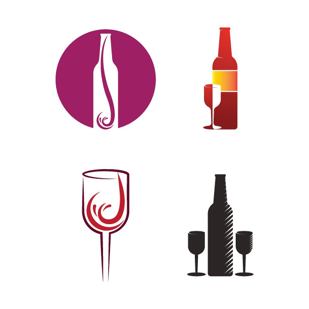 葡萄酒的标志说明图片下载