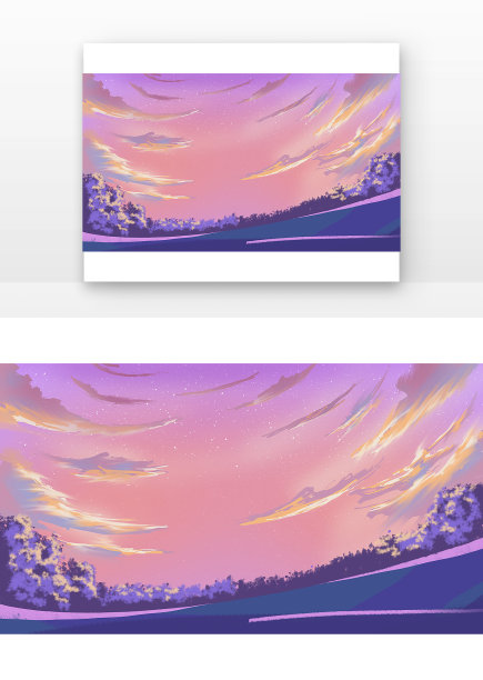 紫色天空背景图片下载