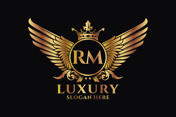 豪华皇家翼信rm金冠彩色标志图片下载
