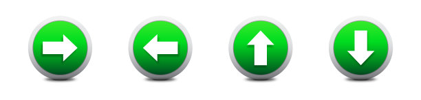 箭头3d按钮设置。下一个箭头圆圈图标。平面向量插图。图片下载