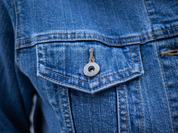 牛仔夹克特写图片下载