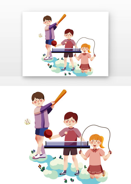 五四青年节矢量创意运动图片下载